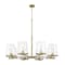 Z-Lite Callista 8 Light Chandelier, Rubbed Brass & Clear 3032-8RB - alternate 4